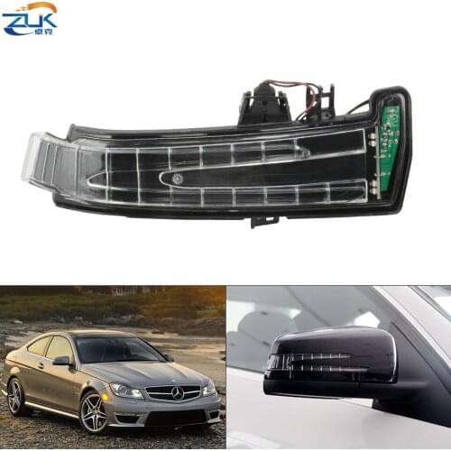 ZUK LED Rearview Mirror Turn Signal Flasher Light Turning Lamp For Mercedes-Benz C CL CLS E GLK S Class W204 W212 W221 2006-2016