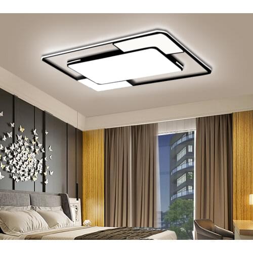Led Ceiling Lights Remote Control Black Ceiling Chandelier Ceiling Light for Living Room Lights for Kitchen Lighting Fixture
