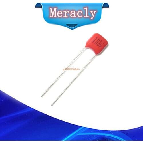 10pcs CBB 100v 100pf 101J PITCH 5MM 5% DIP CBB Polypropylene film capacitor