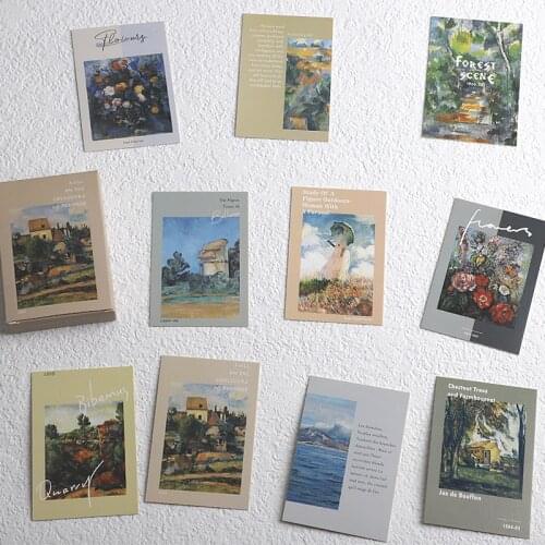 28 Sheets/Set Between Light and Shadow Lomo Card Van Gogh Vintage Oil Painting Mini Postcards Message Card