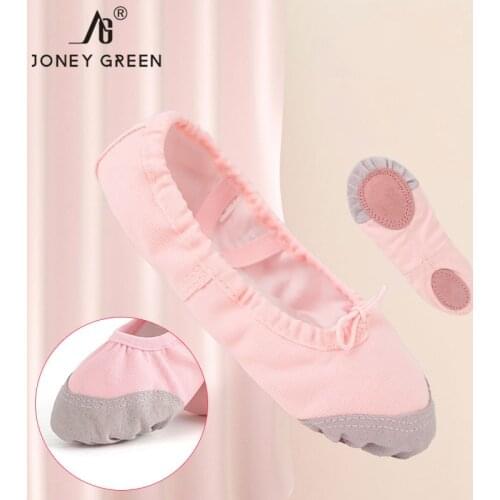 Girls Ballet Flats Shoes For Children Dance Ballet Shoes Dance Ballet Slippers Soft Ballerina Practice Woman Dance Shoes Canvas