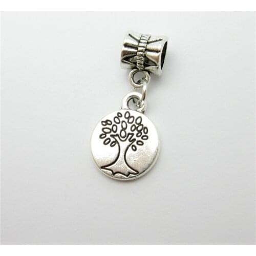 Classic 25pcs tree charms bead fit Pandora bracelet pendants DIY