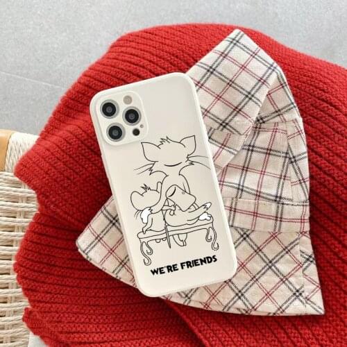 Funny Cartoon cat Phone Case For SAMSUNG Galaxy A71 A72 M31 S21 ULTRA S20 M51 A20 NOTE20 M10 A50 A52 A32 A41 A52 Couples case