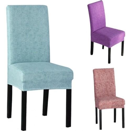2021 Hot Chair Cover Removable Reusable Super Fit Polyester Dining Room Chair Protector for Home Easy to Replace Wholesale