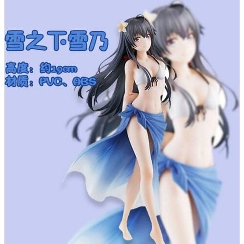 Anime My Youth Romance Story Really Has A Problem Yukinoshita Yukino Summer Swimwear PVC Action Figure Collction Model Doll Toys