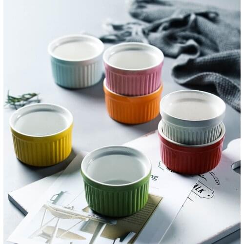 Pudding mould ceramic ice cream ceramic candy shufulei baking bowl dessert bowl yogurt bowl baking mould