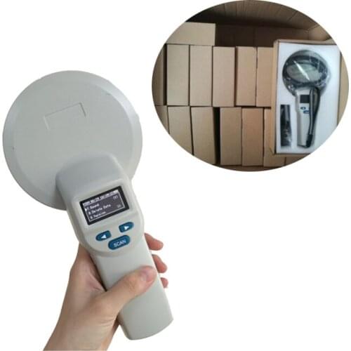 Contractless Animal Glass Tag goat/cattle/cow ear tag RFID FDX-B microchip Bluetooth Handheld Scanner for pet identification