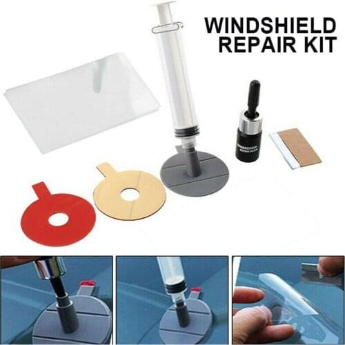 Car Glass Repair Tools Automobile Windscreen Windshield Sets Car-styling Bullseye Chip DIY Crack Repair For Scratch Accesso K8S8