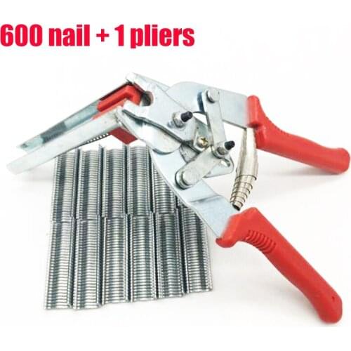 600 Pcs M Nails OR 1 Pliers Animal Cage Repair And Assembly Tools Pet Feeding Cage Tool Pliers Feeding Watering Supplies