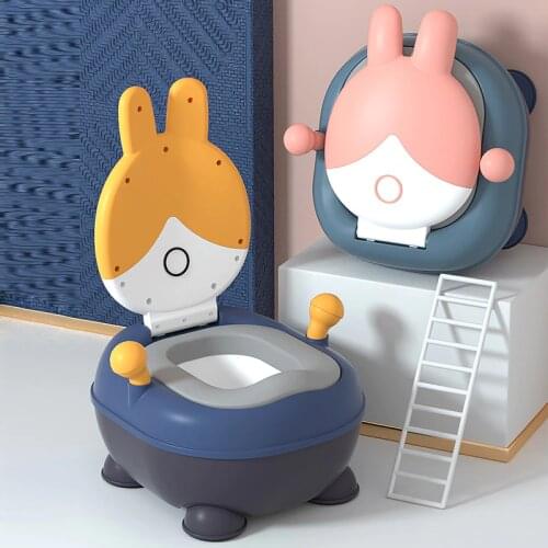 New style rabbit baby toilet male baby potty female 1-6 years old cartoon children toilet potty chair for dropshipping