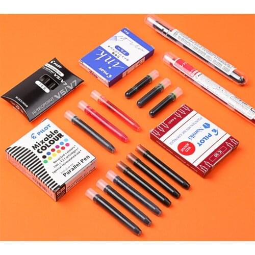 Pilot IC-50/100 Ink Cartridge for Fountain Pen Snd Gel Pen BXC-V5 Ink Refill Parallel Calligraphy Pen Colored Ink Supplies