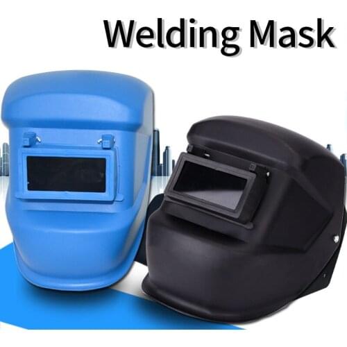 Anti-fall Plastic Welding Mask Adjustable Helmet for Soldring Plastic Solar Cap Viewing Area Adjustable Foldable Headband