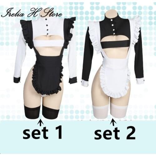 Sexy Maid dress Cosplay Costume black and white maid dress sexy dress female