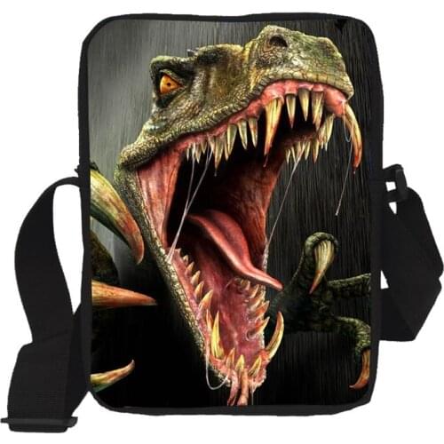New Children 3D Animal Dinosaur Printing School Messenger Bag for Boys Students Dragon Crossbody Bag casual Kids Mini Bags