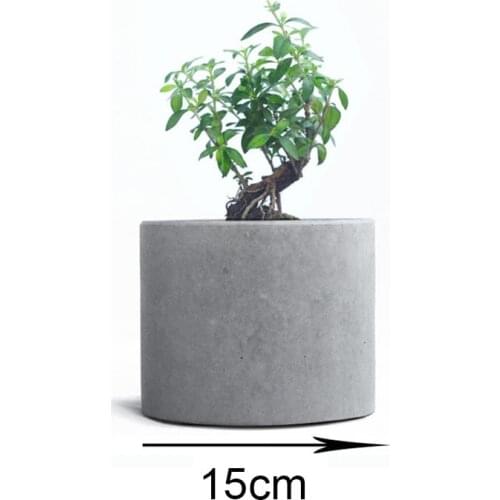 15cm Round Shape Concrete Planter Molds For Succulent Plants Silicone Flower Pot Molds Big Size Pot Cement Mould
