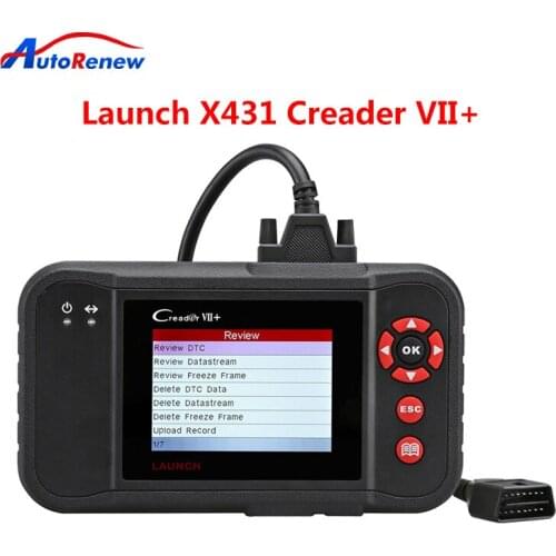 Launch X431 Creader VII+ plus OBD2 Scanner Auto Code Reader Diagnostic Tool Engine ABS SRS Transmission Diagnostic Scanner