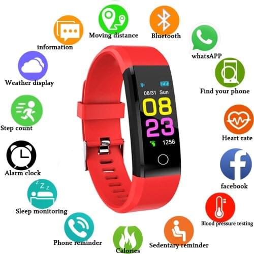 Smart Watch 2021 for Xiaomi Apple Watch Digital Electronic LED Wristwatch Sports Clock Heart Rate Monitor Fitness Bracelet