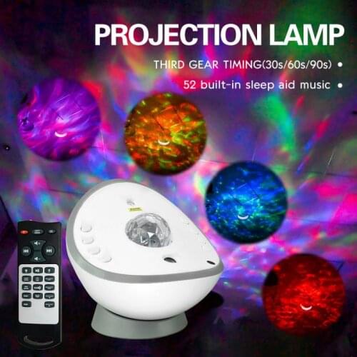 LED Star Galaxy Projector Ocean Wave Night Light Room Decor Rotate Sky USB Porjectors Luminaria Decoration Bedroom Lamp Gifts