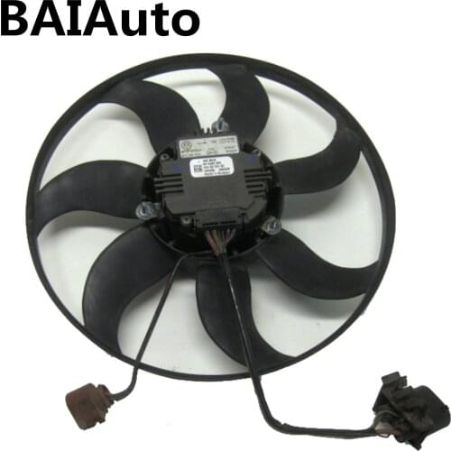 3C0 959 455 G 100 236 0050 Radiator Cooling Fan Assembly For VW Rabbit Jetta Golf GTI Passat B6 Rated Power 200W 1K0959455DH
