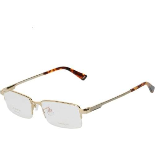 Viodream Ultra light men half frame 100% pure titanium luxury glasses frames Optical myopia reading eyewear glass frame TG1093