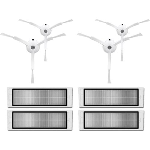 For Roborock S6 MAXV S6 PURE S6 S5 MAX S5 S4 E4 E35 E2 Robot Vacuum Cleaner Replace Parts Side Brush Filter Accessories