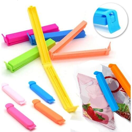 Random Color Bag Clip Portable Kitchen Storage Food Snack Seal Sealing Bag Clips Sealer Clamp Plastic Tool Food Packaging