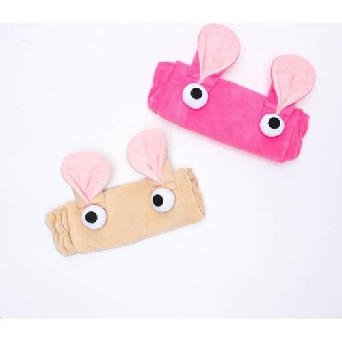 1PCS Sell Cute Rabbit Hair Holder Hairbands Fleece Bow Animal Ears Headband For Women Girls Turban Fashion Hair Accessories