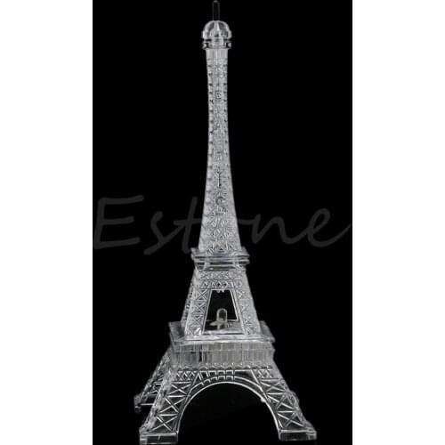 1Pc Lovely Eiffel Tower Night Light Luminaria Cute LED Art Deco Lamp Desk Bedroom Decor Small Luminaria Mesa Lighting