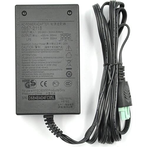 Used AC Adapter Power Supply Charger 0957-2118 for HP DeskJet D2330 D2345 D2360 C9079A