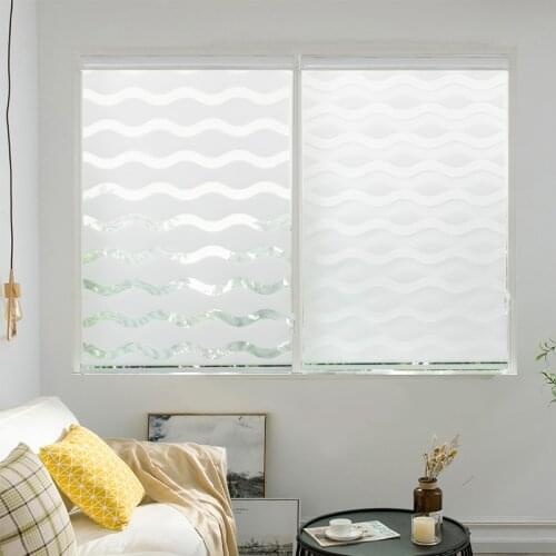 Free Shipping plain color adjust light semi-blackout wave zebra blind for home shade