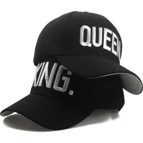 KING QUEEN Baseball Caps Snapback Men Women Visor Dad Bone White Black Couple Lover Hip Hop Sport Gorras Casquette Hats