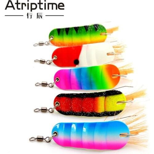 News 21G 6.2CM Peche Spinner Fishing Lures Wobblers Jig Shone Metal Sequin Trout Spoon With Hooks for Carp Fishing Pesca Rainbow