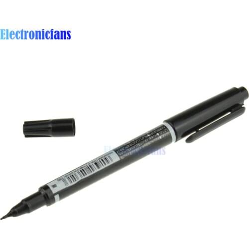 Black CCL Anti-etching PCB Circuit Board Ink Marker Double Pen For DIY PCB Repair CCL Printed Circuit Diagram For Arduino