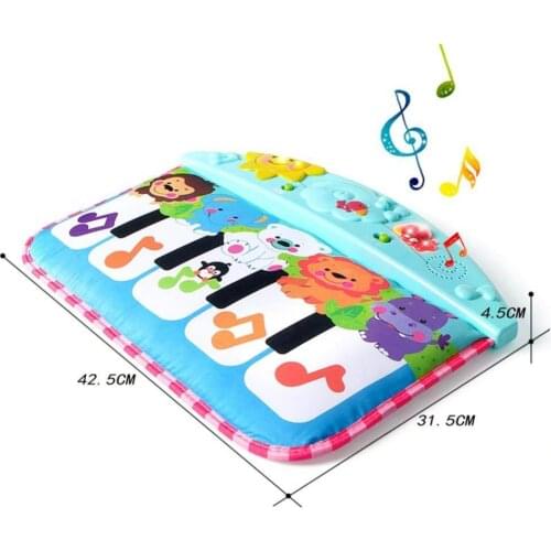 Cartoon Animal Baby Music Mat Piano Keyboard Carpet Blanket Early Education Toy cultivate babys music cells