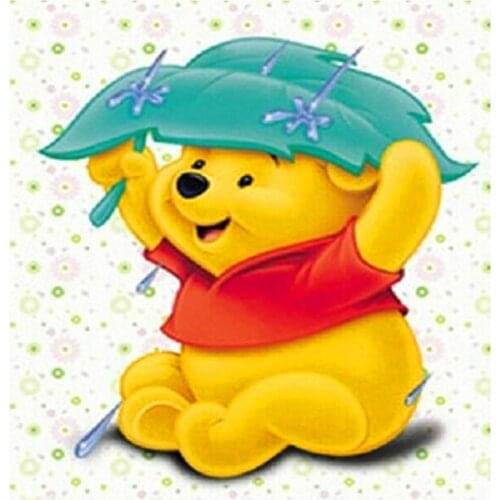 Disney Full Winnie the Pooh Diamond Embroidery Cube Decorate Rhinestones Gifts Winnie the Pooh Diamond Painting Needlework