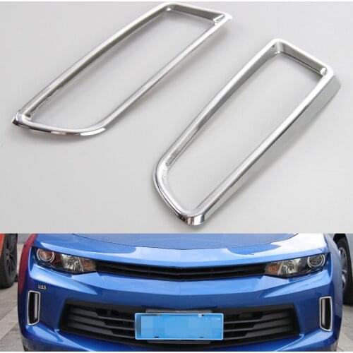 YAQUICKA 2Pcs Car Daytime Running Light DRL Lamp Decoration Frame Trim Car-styling Moulding Sticker For Chevrolet Camaro 2017
