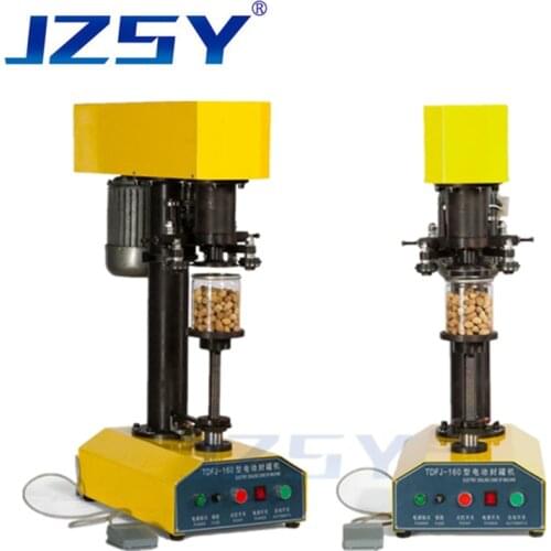 110V/220V Electric Tin Plastic Can Sealing Machine Automatic For Bubble Tea/PET beverage cans seamer seaming machine