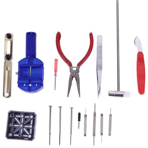 16Pcs Watch Tools Repair Tool Kit Clock Tools Watches Opener Bracelet Repairing Set Band Strap Link Pin Remover pasadores reloj