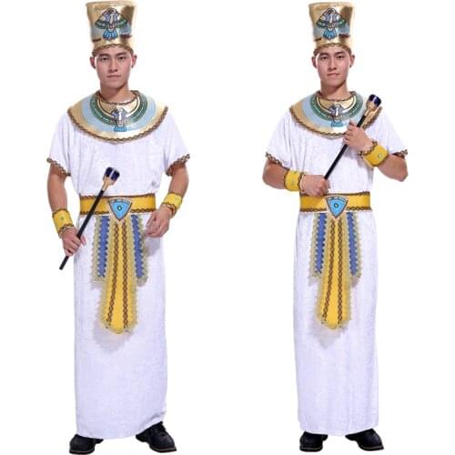 Halloween costume adult male stage performance clothing cos Egyptian king Pharaoh king costume masquerade costume