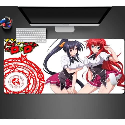 High School DXD Anime Mouse Pad Super Hot Speed Large Gaming Mouse Pad Mat Rubber LockEdge MousePad Gamer Mat For Desk Compute