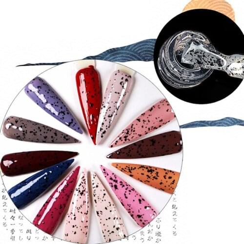 Nail Polish Quail Art Egg Spot Shell Glue Hybrid Design Coat Thin Brush Makeup Layer Base Eggshell U8J8
