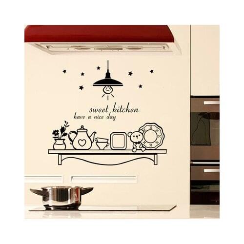 Hot Sale DIY Sweet Kitchen Vinyl Wall Sticker Have a Nice Day Quotes Kitchen and Cozinha Wall Decor Home Decals Murals