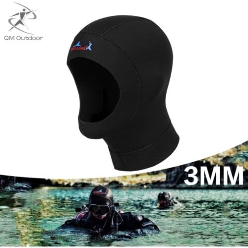 3mm Neoprene Diving Cap Men Snorkeling With Diving Hood For Water Sports Swimming Cap