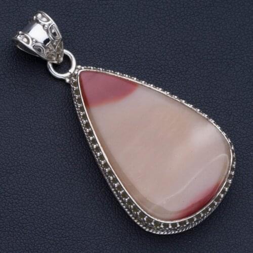 Natural Royal Imperial Jasper Punk Style 925 Sterling Silver Pendant 2" P0720