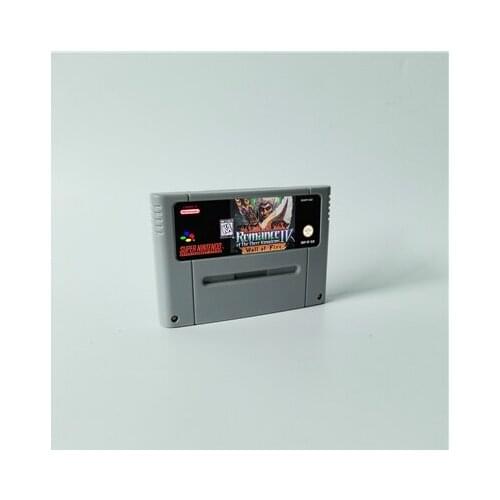 Romance Of The Three Kingdoms IV Wall Of Fire - RPG Game Card EUR Version English Language Battery Save