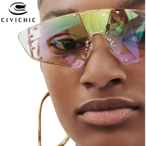 Chic Sunglasses Women New Design Rimless Glasses Fancy Party Eyeglasses Punk Rock Roll Rivet Street Snap Hipster Eyewear FT903