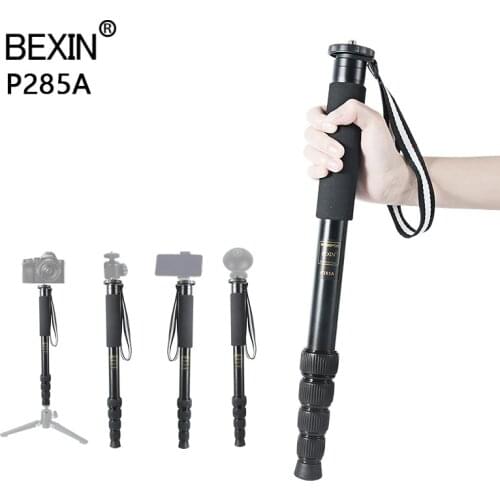 BEXIN travel camera phone support rod Walk stick lightweight portable flexible unipod dslr video camera monopod for Canon Nikon