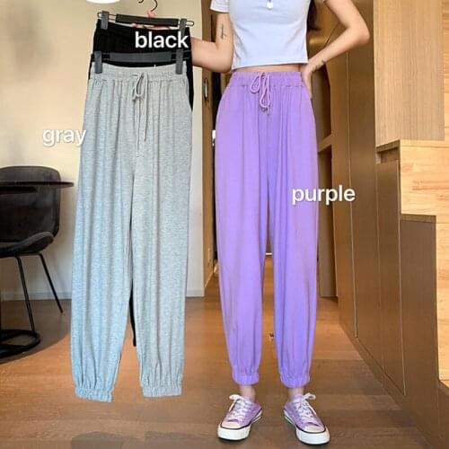 2021 Summer Harem trousers Sweatpants Women Joggers Korean Style Track Pants Women Sports Pants Loose Tracksuit Pants Trousers