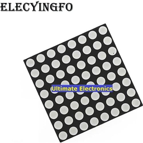 10pcs 8*8 LED dot matrix 1088AS 3mm Common cathode Common anode bright red 1088BS/HSN-1088UR 32*32mm