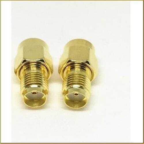 RF adapter RP-SMA Male to SMA Female RF SMA Connector Adapter Gold Plated Straight Coaxial RF Adapters